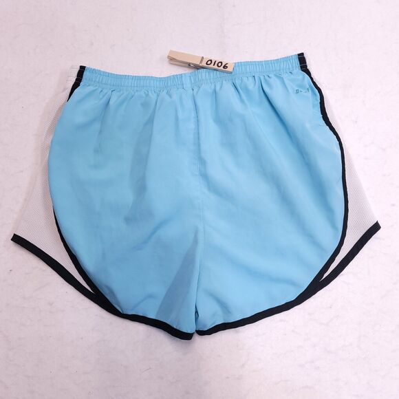 Nike Dri Fit Running Athletic Shorts Womens Size Medium M Blue White Black - Picture 7 of 8